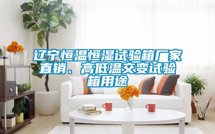 辽宁恒温恒湿试验箱厂家直销、高低温交变试验箱用途