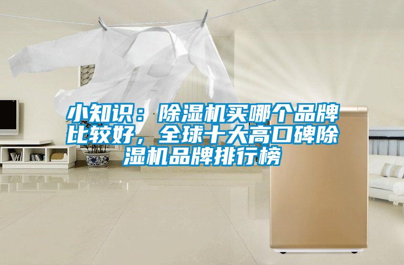 小知识：除湿机买哪个品牌比较好，全球十大高口碑除湿机品牌排行榜