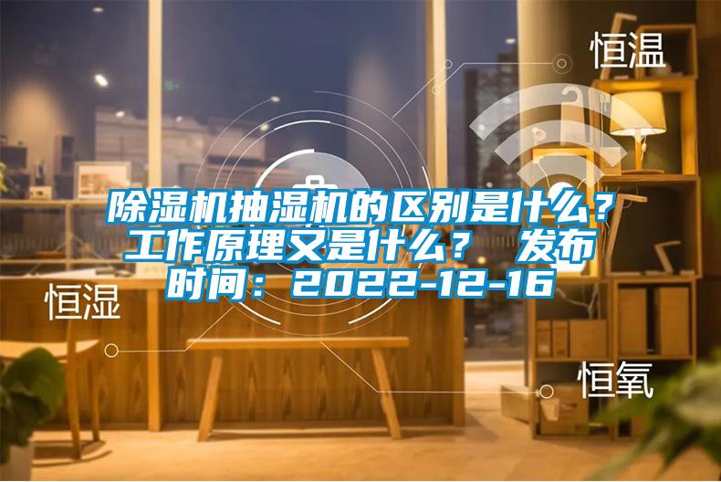 除湿机抽湿机的区别是什么？工作原理又是什么？ 发布时间：2022-12-16