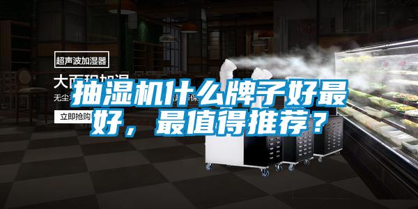 抽湿机什么牌子好最好，最值得推荐？