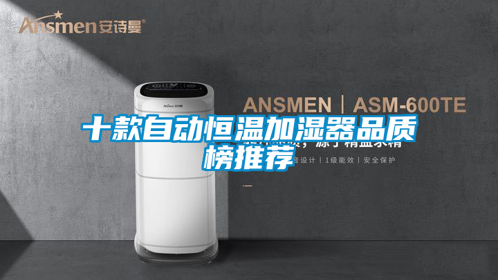 十款自动恒温加湿器品质榜推荐