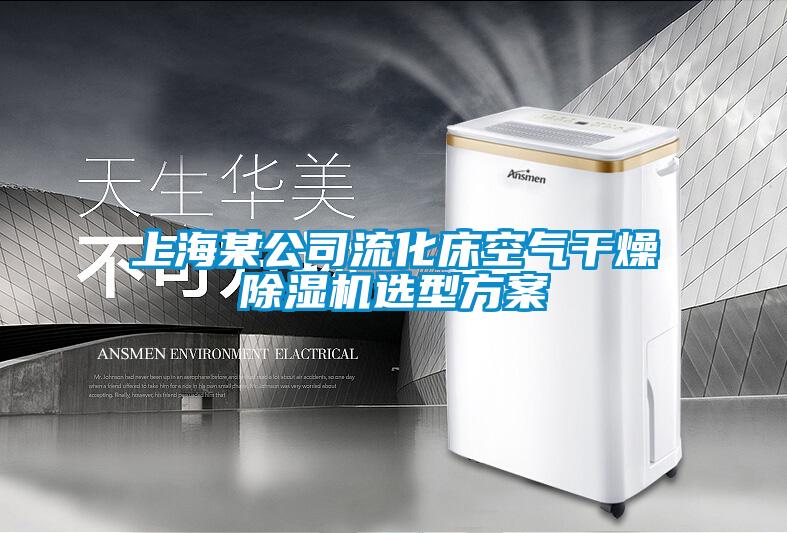 上海某公司流化床空气干燥除湿机选型方案