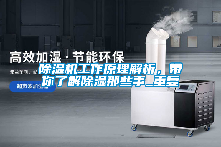 除湿机工作原理解析，带你了解除湿那些事_重复
