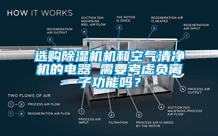 选购除湿机机和空气清净机的电器 需要考虑负离子功能吗？