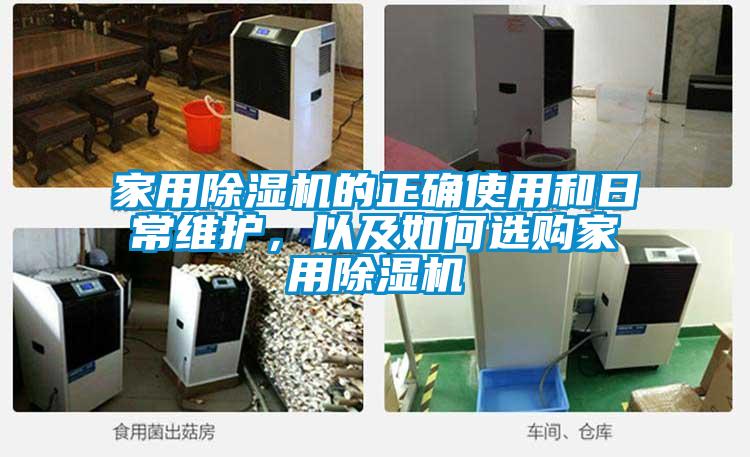 家用除湿机的正确使用和日常维护，以及如何选购家用除湿机