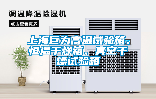 上海巨為高溫試驗(yàn)箱、恒溫干燥箱、真空干燥試驗(yàn)箱