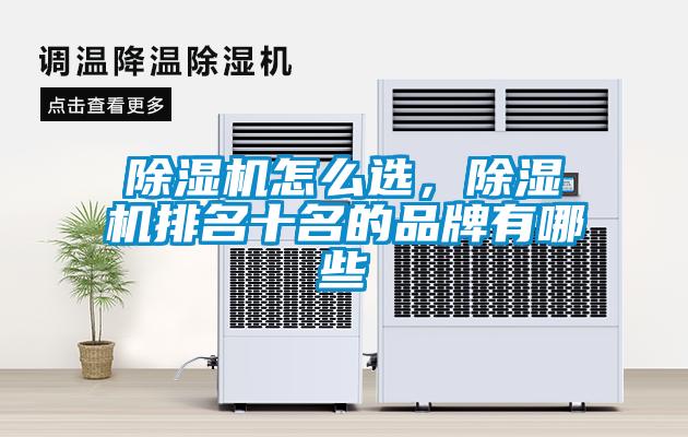 除湿机怎么选，除湿机排名十名的品牌有哪些