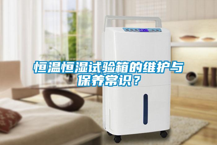 恒温恒湿试验箱的维护与保养常识？