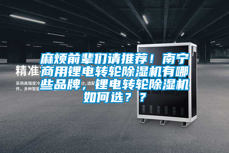 麻烦前辈们请推荐！南宁商用锂电转轮除湿机有哪些品牌，锂电转轮除湿机如何??？？
