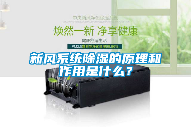 新风系统除湿的原理和作用是什么？