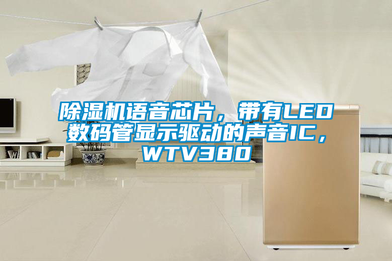 除湿机语音芯片，带有LED数码管显示驱动的声音IC，WTV380