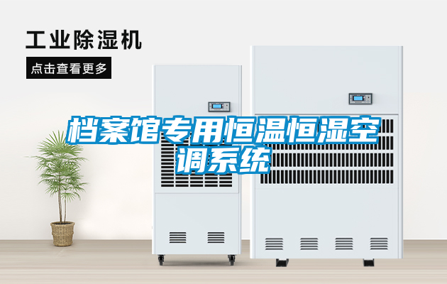 档案馆专用恒温恒湿空调系统