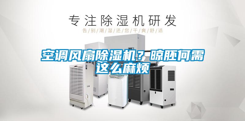 空调风扇除湿机？晾胚何需这么麻烦