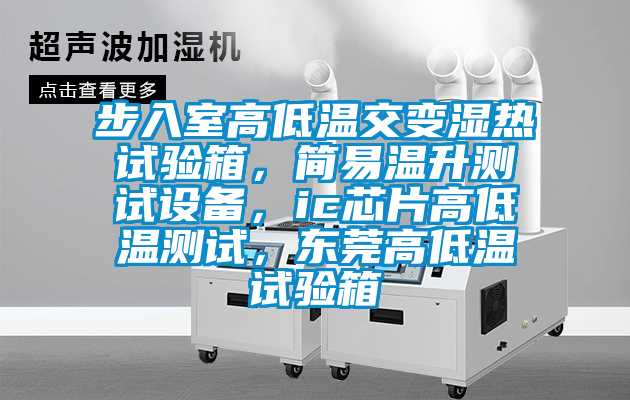 步入室高低温交变湿热试验箱，简易温升测试设备，ic芯片高低温测试，东莞高低温试验箱