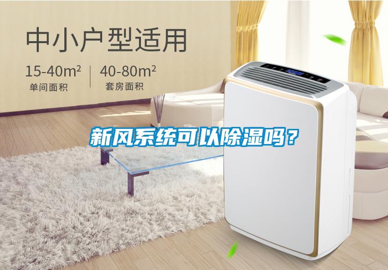 新风系统可以除湿吗？