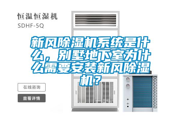 新风除湿机系统是什么，别墅地下室为什么需要安装新风除湿机？