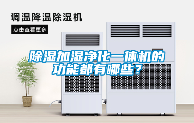 除湿加湿净化一体机的功能都有哪些？