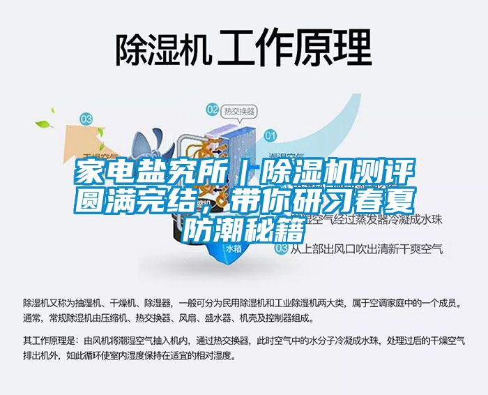 家电盐究所｜除湿机测评圆满完结，带你研习春夏防潮秘籍