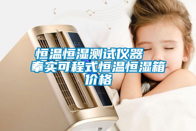 恒温恒湿测试仪器  奉实可程式恒温恒湿箱价格
