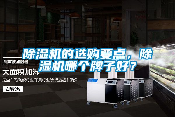 除湿机的选购要点，除湿机哪个牌子好？