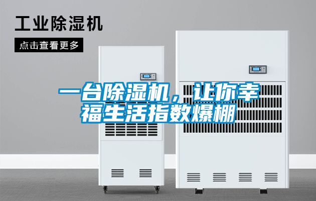 一台除湿机，让你幸福生活指数爆棚