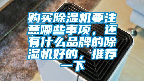 购买除湿机要注意哪些事项，还有什么品牌的除湿机好的，推荐一下