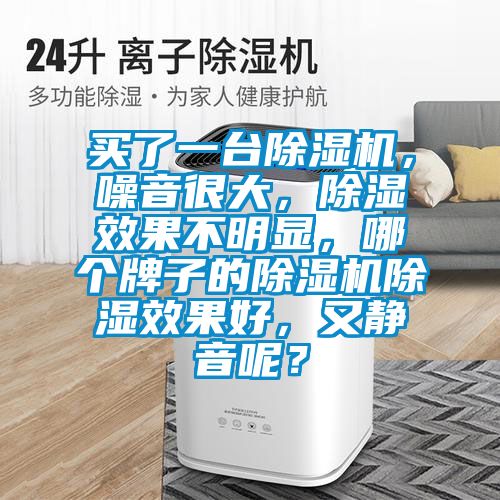 买了一台除湿机，噪音很大，除湿效果不明显，哪个牌子的除湿机除湿效果好，又静音呢？