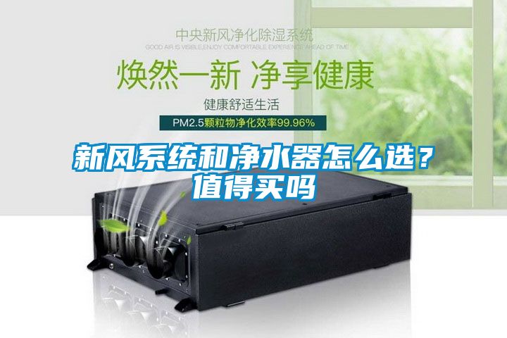 新风系统和净水器怎么??？值得买吗