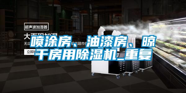 喷涂房、油漆房、晾干房用除湿机_重复
