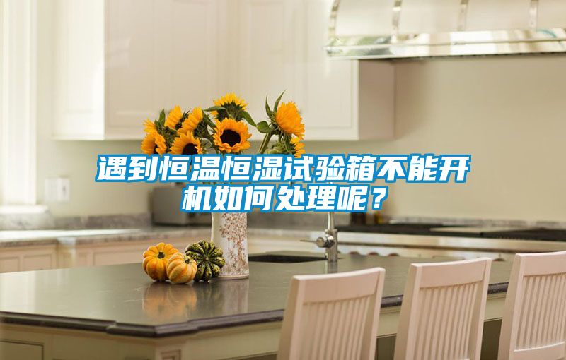 遇到恒温恒湿试验箱不能开机如何处理呢？