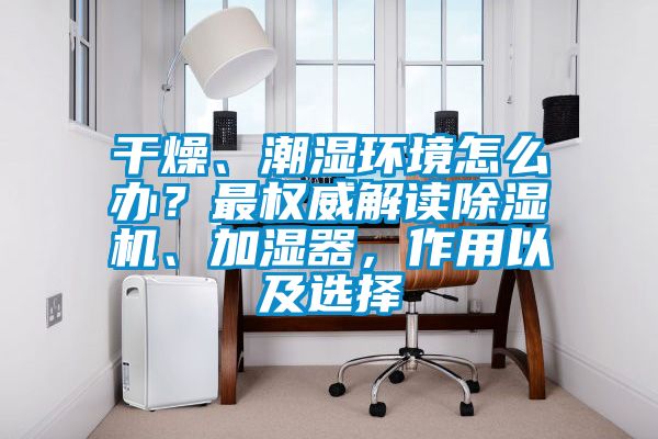 干燥、潮湿环境怎么办？最权威解读除湿机、加湿器，作用以及选择