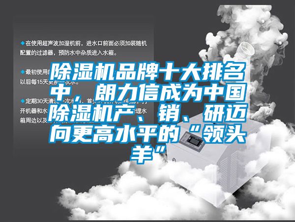 除湿机品牌十大排名中，朗力信成为中国除湿机产、销、研迈向更高水平的“领头羊”