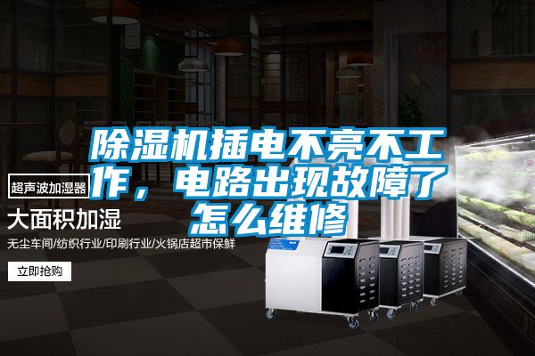 除湿机插电不亮不工作，电路出现故障了怎么维修