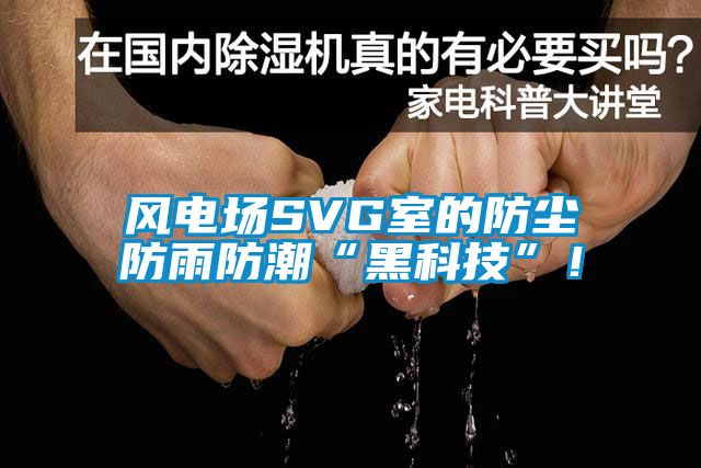 风电场SVG室的防尘防雨防潮“黑科技”！