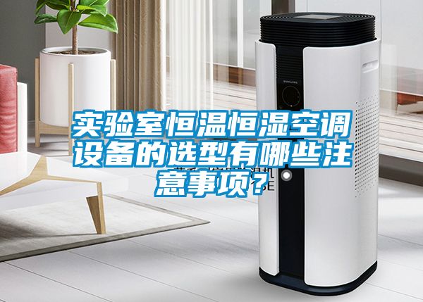 实验室恒温恒湿空调设备的选型有哪些注意事项？