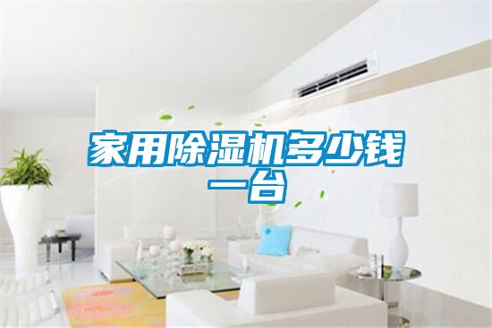 家用除湿机多少钱一台