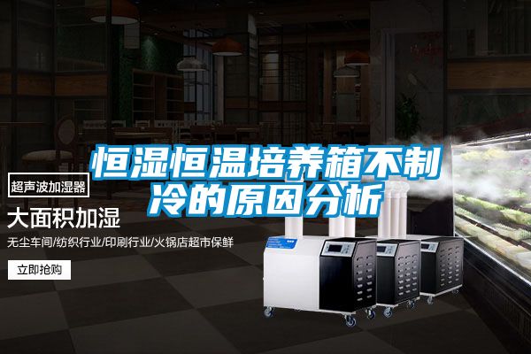 恒湿恒温培养箱不制冷的原因分析